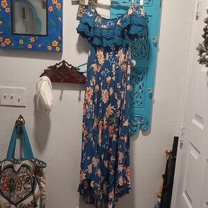 Floral Off-Shoulder Maxi Dress